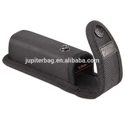 custom black 1680D led flashlight packaging bag case